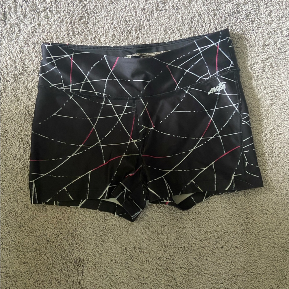 Avia Black and Red Athletic Shorts